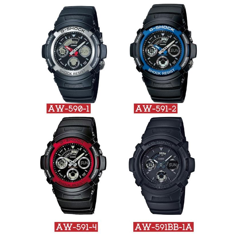 G-SHOCK CASIO AW-590 AW-591 アナデジ アナログ 腕時計 カシオ