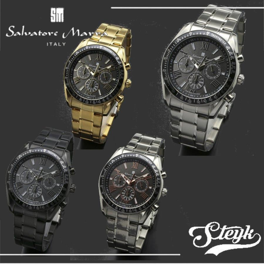 Salvatore Marra SM15116 サルバトーレマーラ 腕時計  -SSBKSV・SM15116-SSBKPG・SM15116-GDBKGD・SM15116-BKBKSV  :SalvatoreMarra-SM15116:STEYK - 通販 - Yahoo!ショッピング