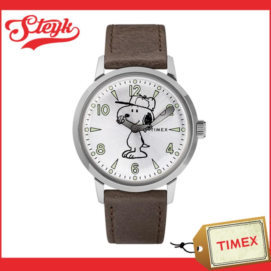 Timex Tw2r タイメックス 腕時計 アナログ スヌーピー メンズ レディース ブラウン シルバー Timex Tw2r Steyk 通販 Yahoo ショッピング