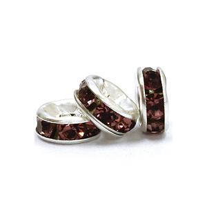 ロンデル6mm 10粒 ビーズ 2. 5mm×6mm ロンデル 平型 ライ ン