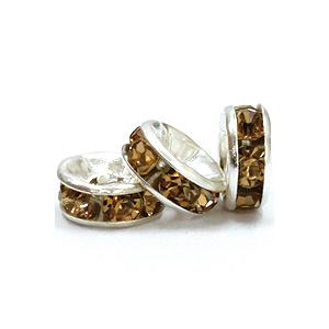 ロンデル6mm 10粒 ビーズ 2. 5mm×6mm ロンデル 平型 ライ ン 