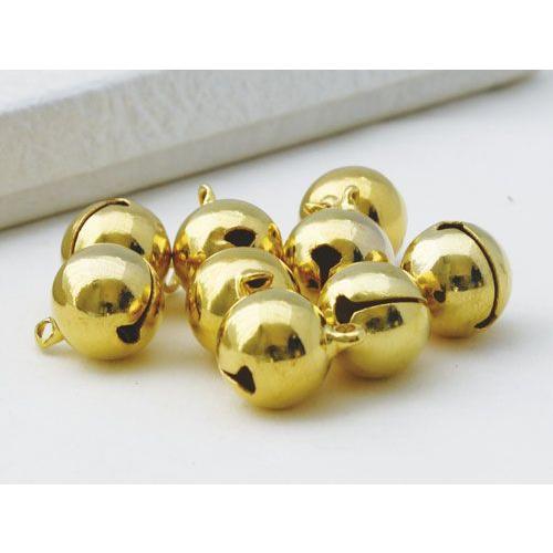 宝来鈴 4分 (約13mm) 代用金メッキ 10個 鈴 : 小谷野製作所 宝来鈴 4分 (約13mm) 代用金メッキ 10個 鈴 : 小谷野製作所