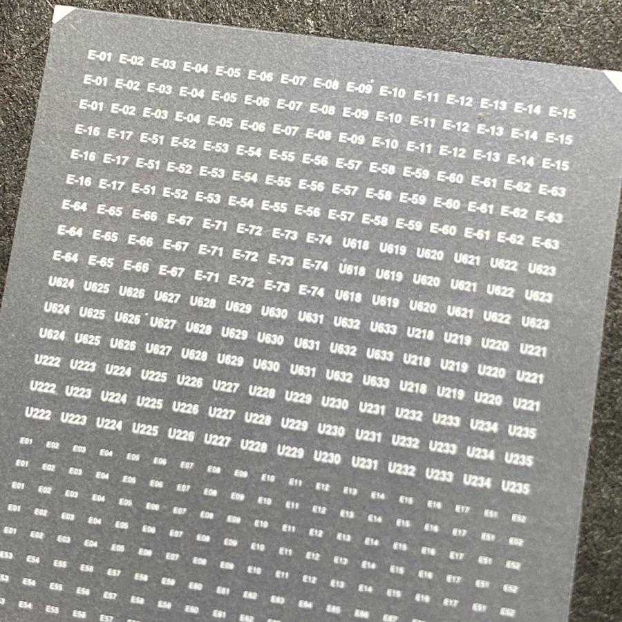 前面編成標記インレタ(E233系(7)国府津・小山)(Nゲージ) : 世田谷車両