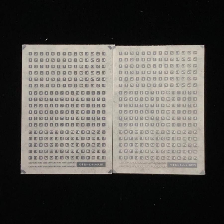号車表示インレタ(汎用2)濃い灰／うす灰：お値段は1枚あたり(Nゲージ