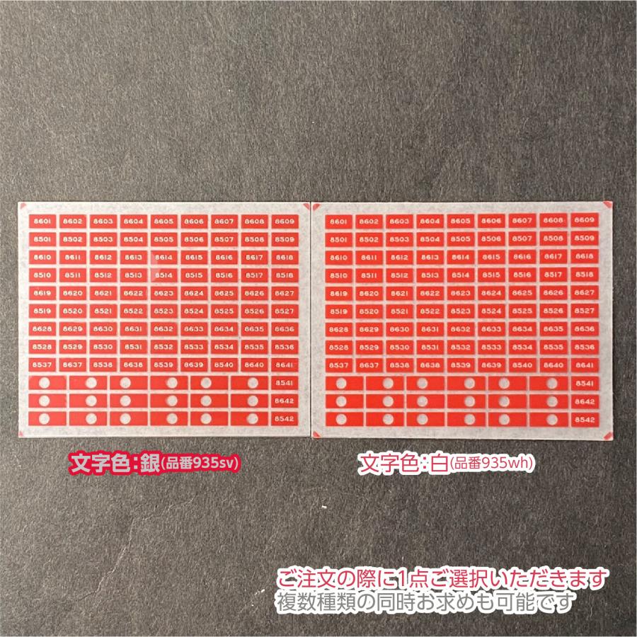 8500系前面帯車番A(銀文字)/B(白文字) 各色ご選択(Nゲージ) : 世田谷