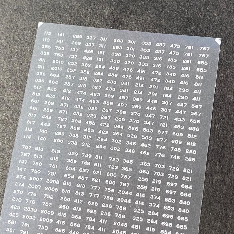 103系バラ車番2(車号部分TypeC)(Nゲージ) : 世田谷車両 Yahoo!店