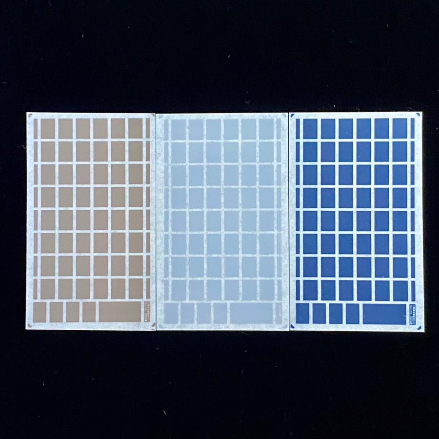 223系/207系窓周りインレタ(茶)(灰)(紺)(Nゲージ)※商品を1枚お選び