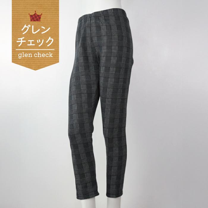 レギンス 裏起毛 パンツ ブラック ネイビー デニム 千鳥 タイダイ 千鳥 グレンチェック タータンチェック フラワー 送料無料 レディース M L LL |  | 11