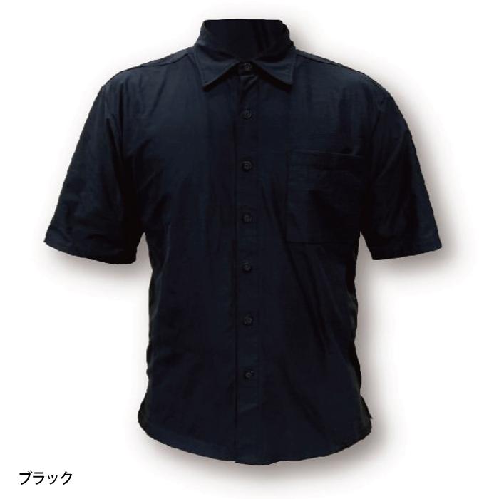 メンズ ストレッチ 半袖 ワークシャツ UVカット ボクラワークス777