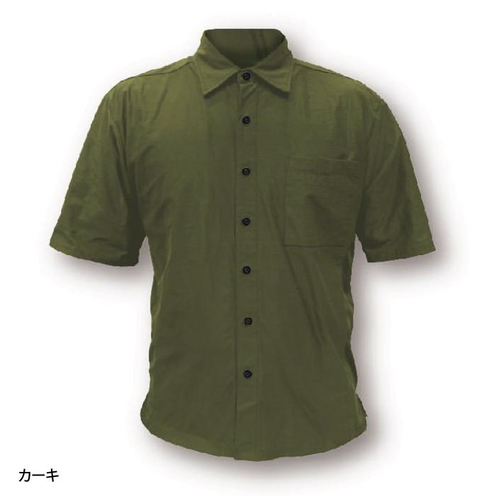 メンズ ストレッチ 半袖 ワークシャツ UVカット ボクラワークス777