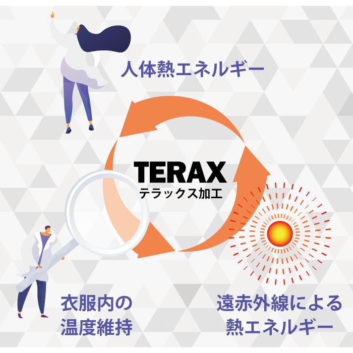 Flow Relaxing ルームウェア メンズ 上下セット テラックス TERAX ストレッチ ミニ裏毛 血行促進 リラクシング 無地 紳士 長袖 遠赤外線 部屋着 リラックス |  | 04