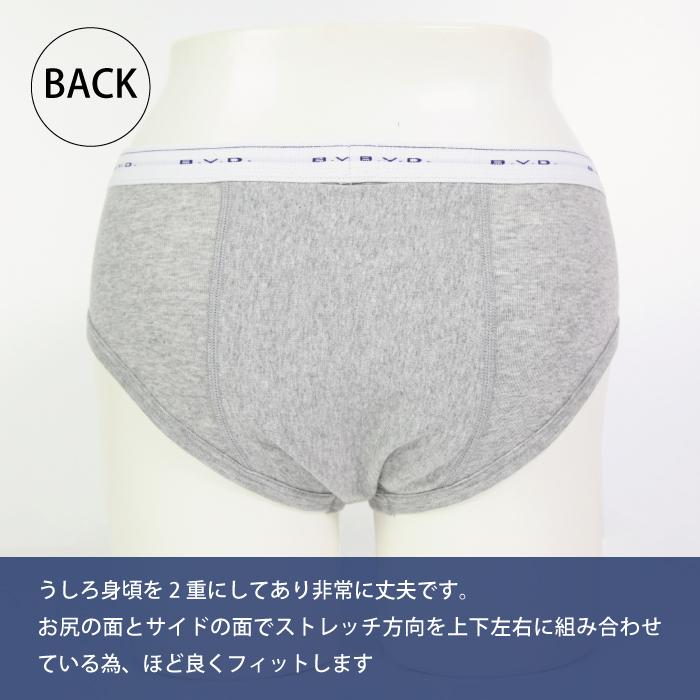 GUNZE（グンゼ） BVD GOLD カラービキニブリーフ グレー