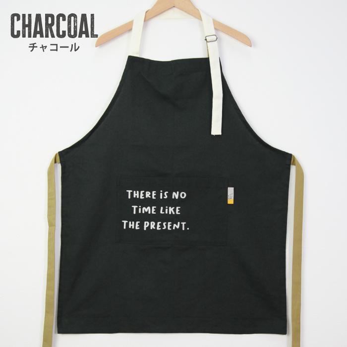 エプロン ナチュラル コットン  ホルターネック キッチン 雑貨 ガーデニング アウトドア おしゃれ かわいい  中央ポケット インド綿 |  | 02