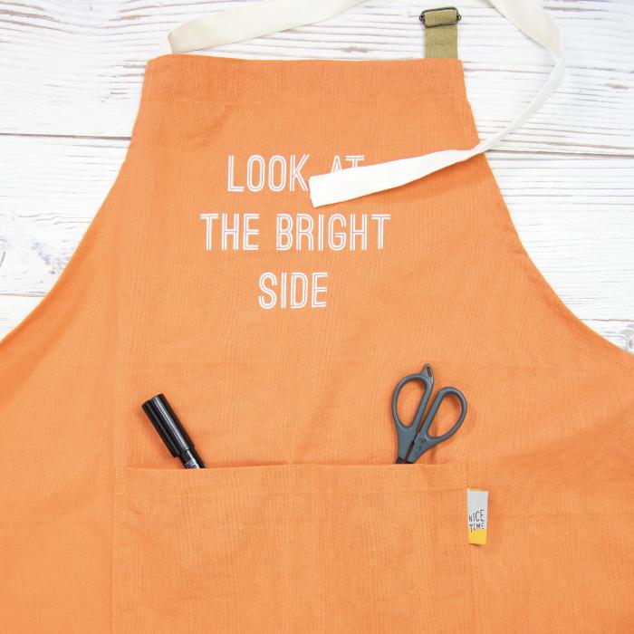 エプロン ナチュラル コットン  ホルターネック キッチン 雑貨 ガーデニング アウトドア おしゃれ かわいい  中央ポケット インド綿 |  | 07