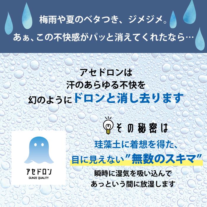 グンゼ  アセドロン 大きな汗とりパット付ＶネックＴシャツ MCA６２０ Ｍ Ｌ ＬＬ 紳士 肌着 メンズ インナー | GUNZE | 03