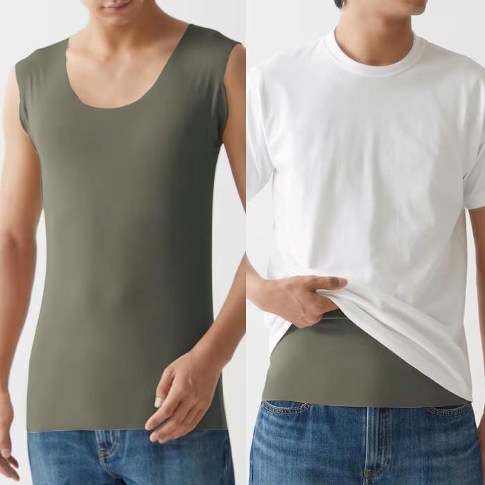 GUNZE グンゼ インティ YGクルーネックスリーブレス YV2618 T