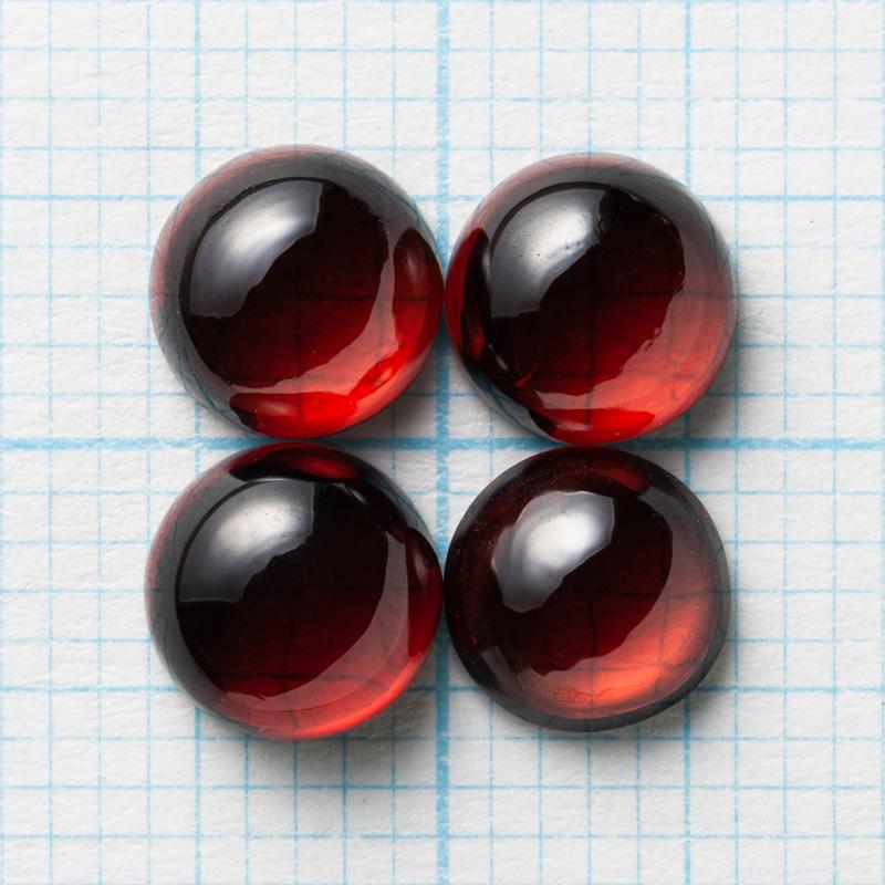 1粒売り 宝石質モザンビークガーネットAAA ラウンド カボション6 1粒売り 宝石質モザンビークガーネットAAA ラウンド カボション6