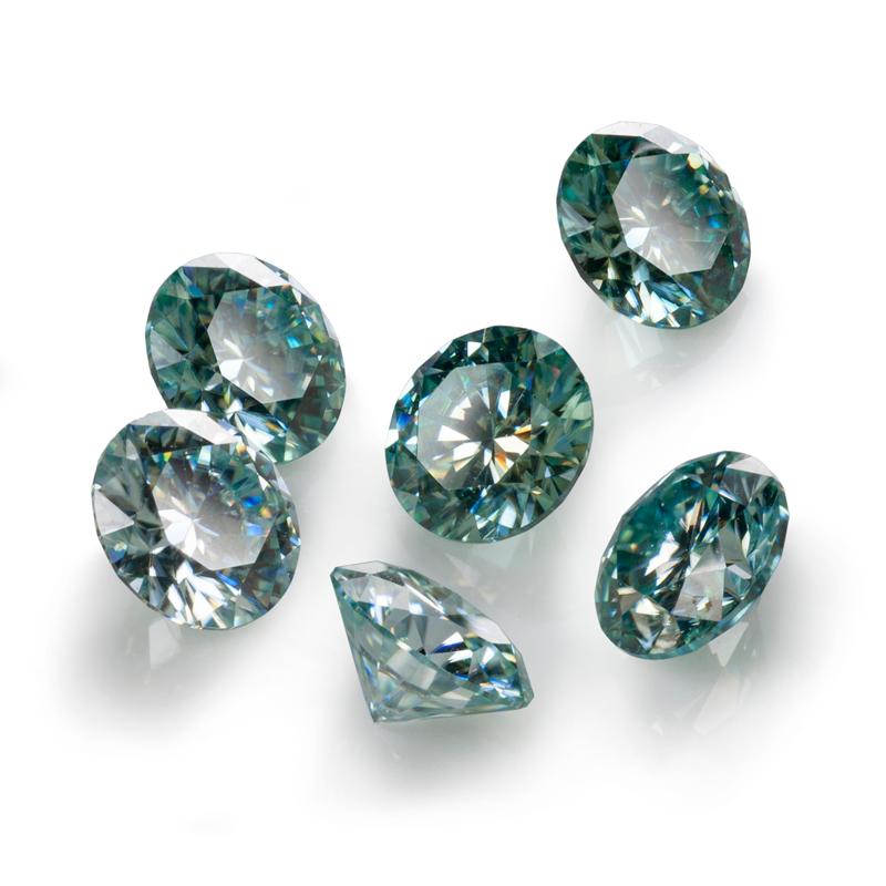 1粒売り モアサナイトAAA ルース ラウンドファセットカット4×4mm