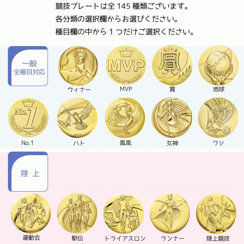 表彰 メダル 直径7cm MY-8995【文字代無料】首掛けリボン＆ハード