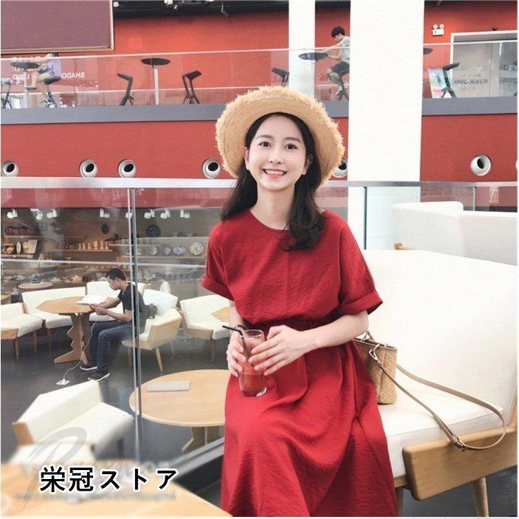 人気アイテム レディース 袖ワンピース 地 ンピース ング丈夏 キシワンピ 型カバ きいサイズ れいめお洒落 勤 ジャー ワンピース サイズ 赤い色 Www Naprehab Com