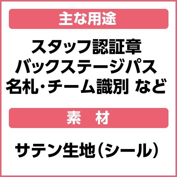 バナパスステッカー作成依頼 サテンシール（スタッフパスシール） - 株式会社スティック