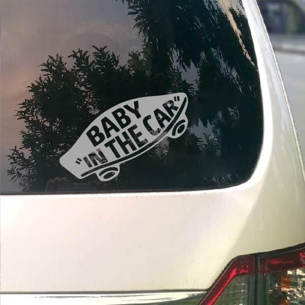 【全12色】 VANS風 BABY IN THE CAR ベビーインカー Bタイプ｜sticker-town｜04