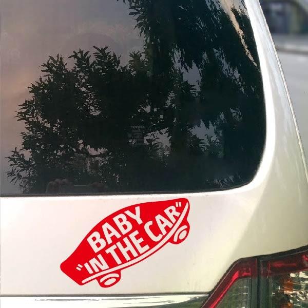 【全12色】 VANS風 BABY IN THE CAR ベビーインカー Bタイプ｜sticker-town｜06