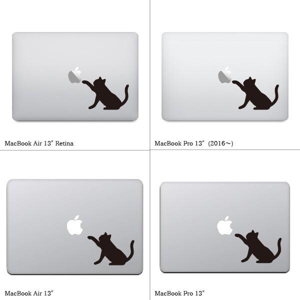 MacBookステッカー スキンシール 黒猫 "blackcat" 2｜sticker-town｜03