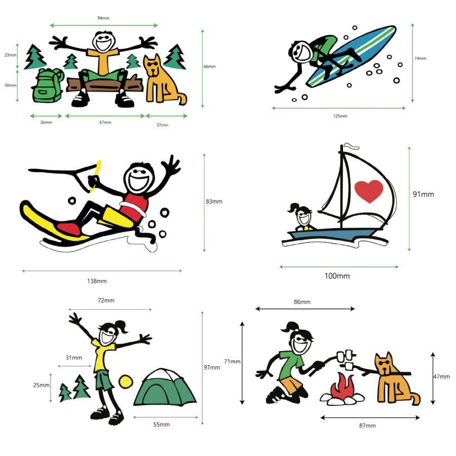公式 Sticker Kingdom Japan】 アウトドア ステッカー キャンプ 旅行 