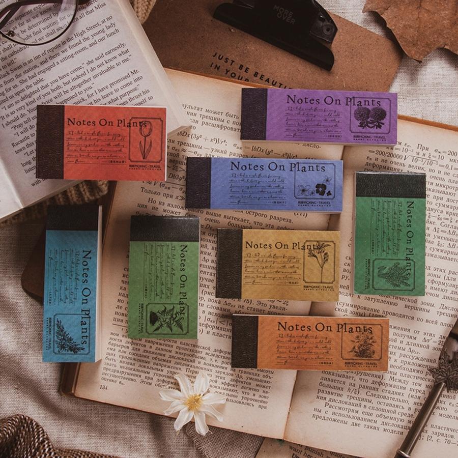 レトロ メモパッド 全8種 コラージュ素材 メモ帳 紙もの 植物 花柄 ボタニカル 海外 おすそ分けファイル G16 0927 すてき手帳 通販 Yahoo ショッピング