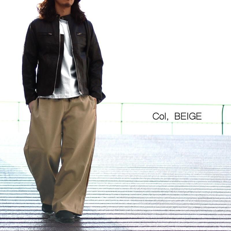 ワイドパンツ ロールアップ デザイナーズ デニム チノ ブラック グレー ユニセックス フリーサイズ 4colorwidepants 本革ライダースはスティックアウト 通販 Yahoo ショッピング