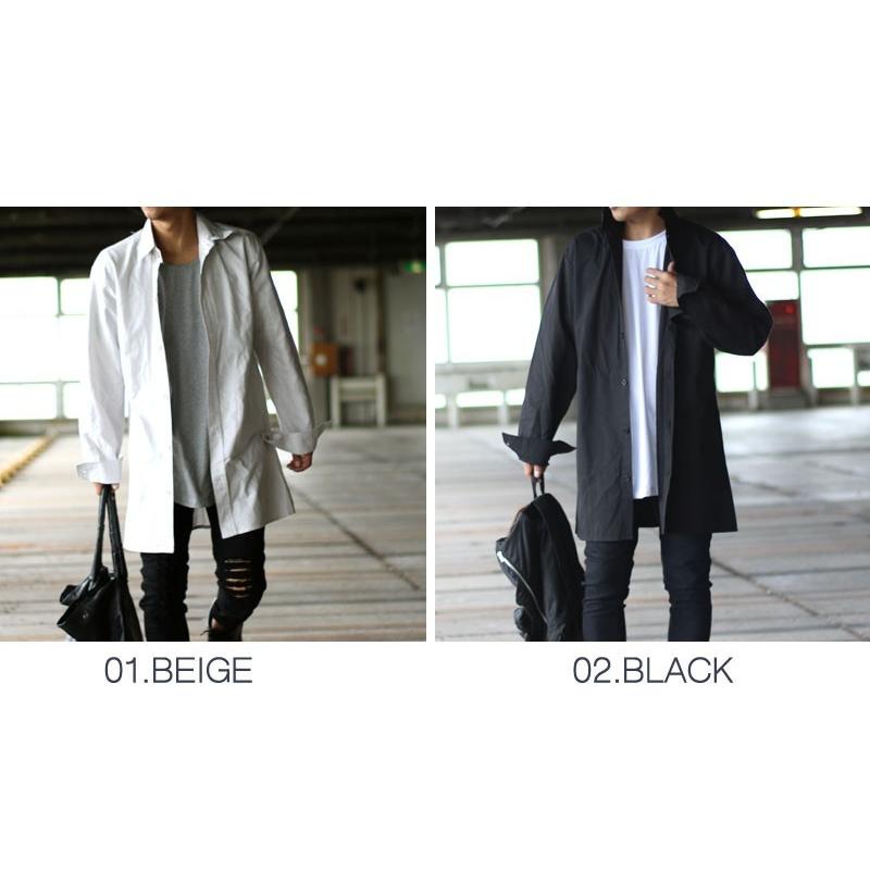 ロング丈 シャツ オーバーサイズ メンズ レディース