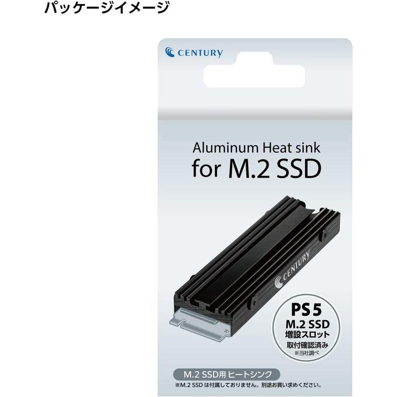 センチュリー M.2 SSD専用ヒートシンク PS5増設スロット取付確認済み CAHPS-M2_FP ブラック｜stier｜05