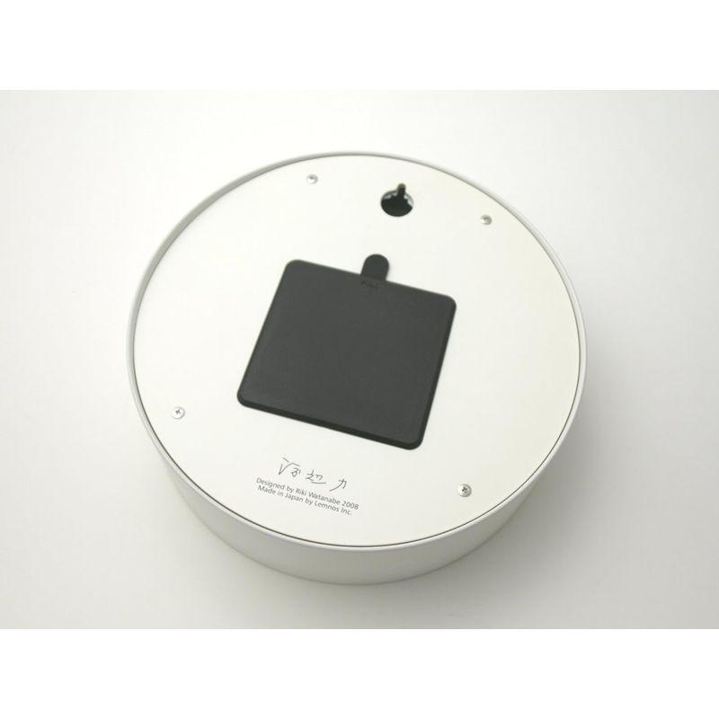 レムノス 掛け時計 電波時計 アナログ リキスチールクロック RIKI STEEL CLOCK ホワイト WR08-24 WH Lemnos｜stier｜04