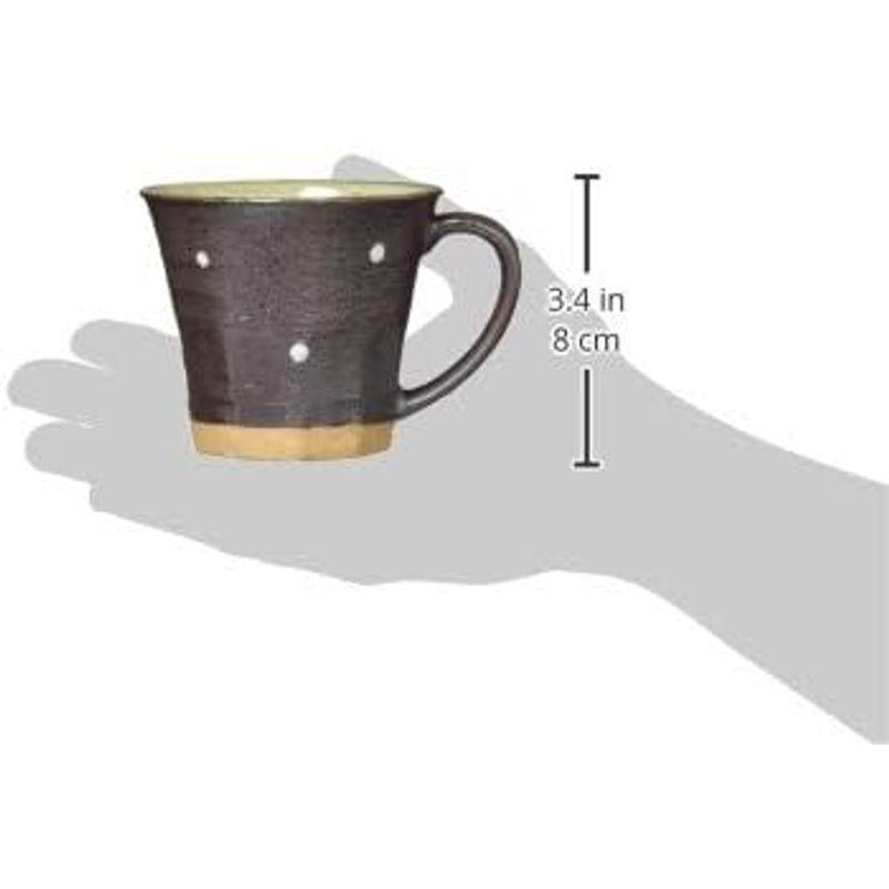 一久(Ichikyu) 美濃焼 マグカップ 陶器 コーヒーカップ 白点紋 容量約230ml 和風マグカップ 洗いやすい 焼き物 コップ 珈琲｜stier｜04