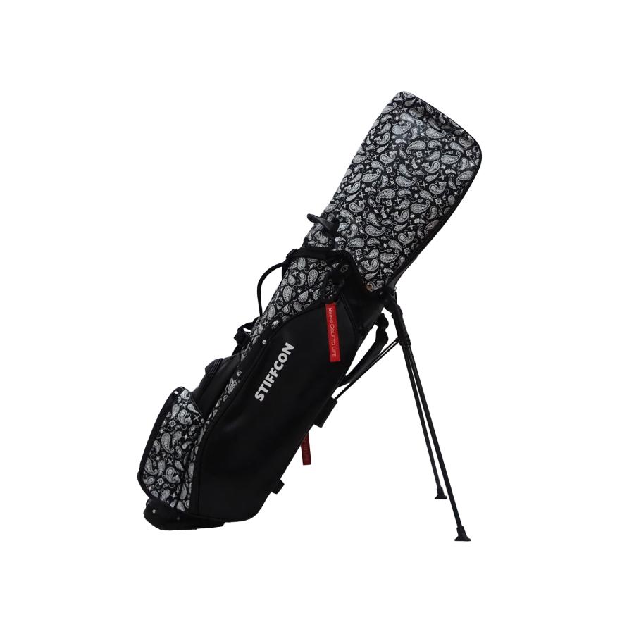 GOLF STAND BAG_PAISLEY BLACK / スタンドキャディバッグ ペイズリーブラック STIFFCON｜stiffcon｜06