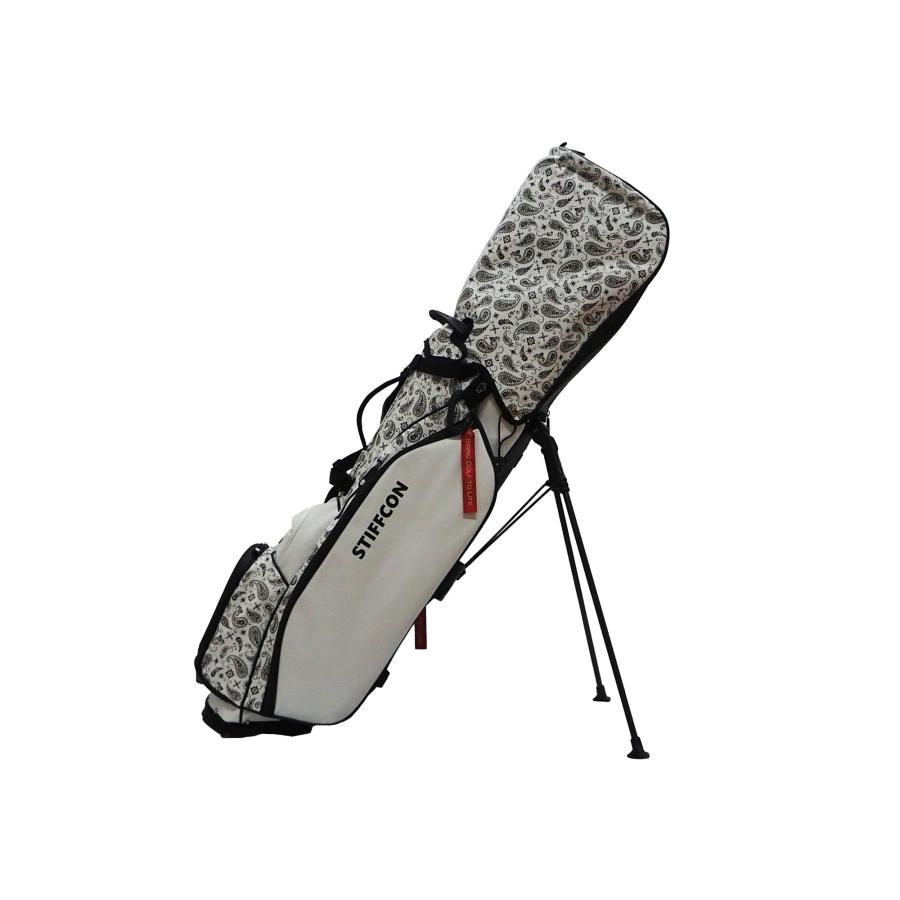 GOLF STAND BAG_PAISLEY WHITE / スタンドキャディバッグ ペイズリー
