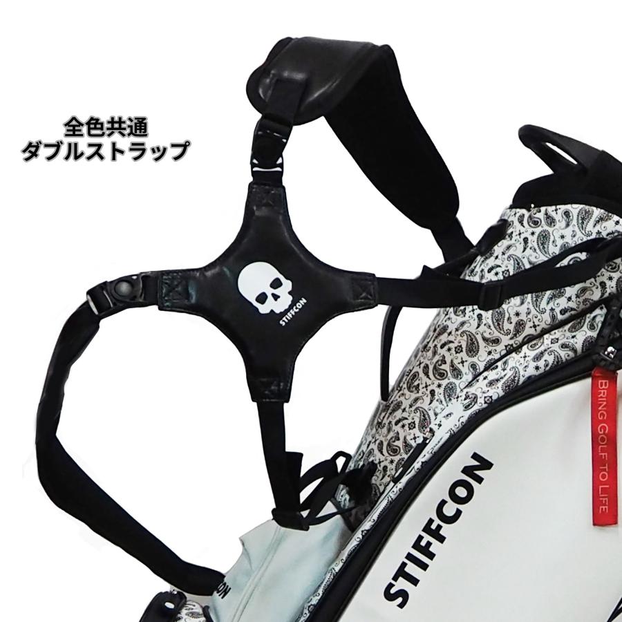 GOLF STAND BAG_PLAIN BLACK / スタンドキャディバッグ プレーン