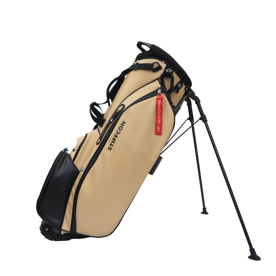 GOLF STAND BAG_CAFE AU LAIT / スタンドキャディバッグ カフェオレ STIFFCON | 