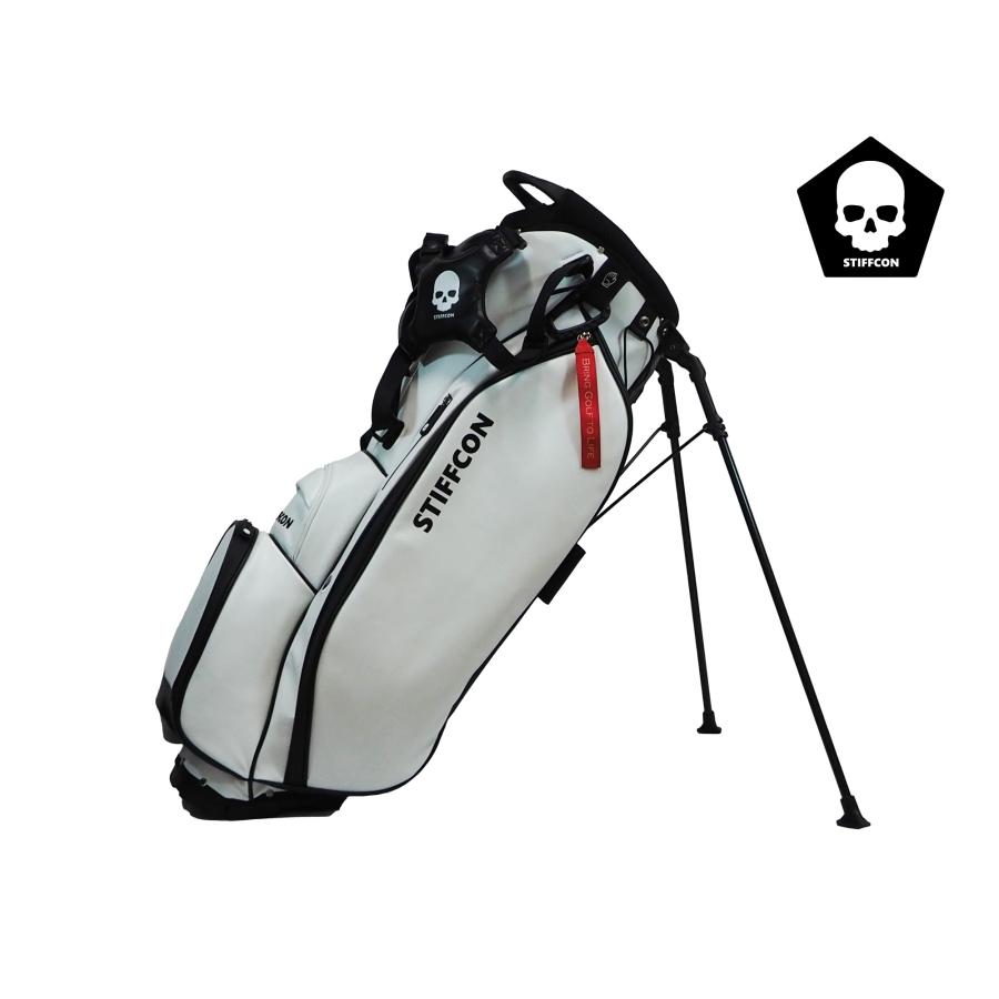 GOLF STAND BAG_PLAIN WHITE / スタンドキャディバッグ プレーン
