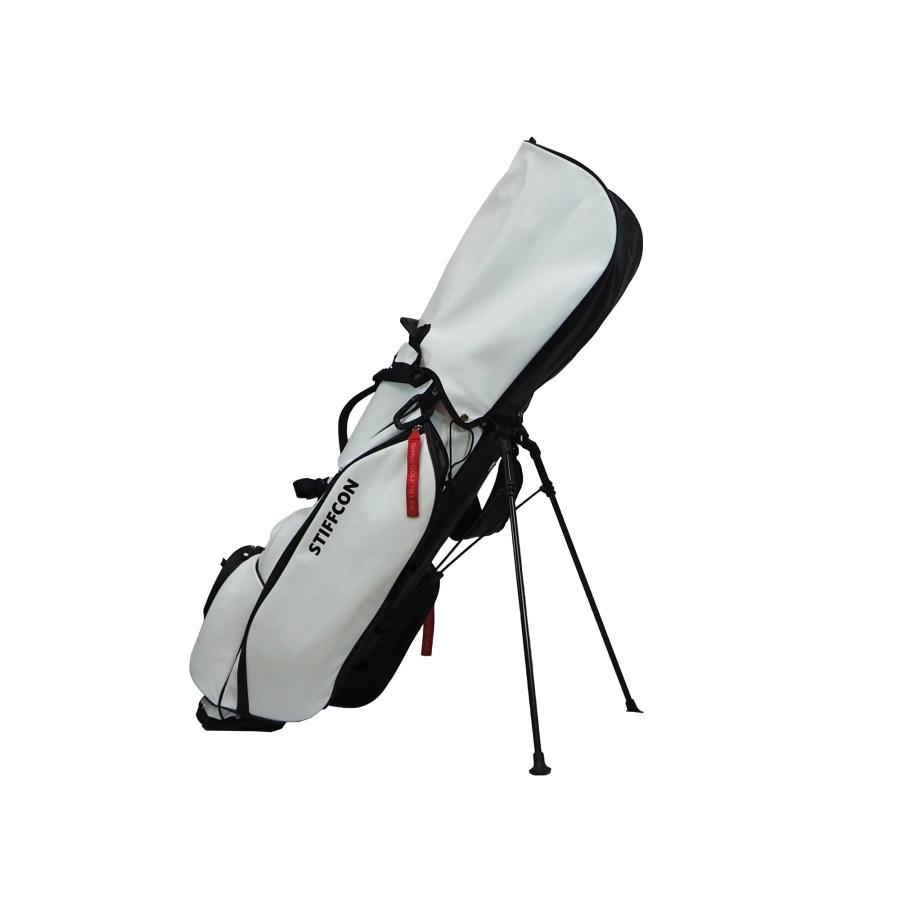 GOLF STAND BAG_PLAIN WHITE / スタンドキャディバッグ プレーン