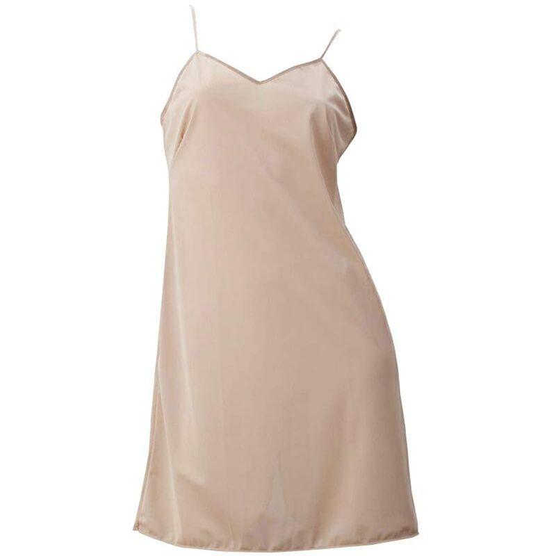 ペチコート ワンピース 85cm Lサイズ シンプル スリップ ベージュ ロング 下着 吸汗速乾 日本製 静電気防止 激安超特価 85cm