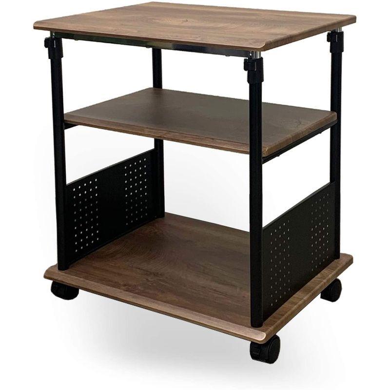 【値下げ中】 PJC-7205-WD 幅60x奥行45上下昇降 70?100cmサイドデスク・プリンター台・プリンターワゴン・パソコンワゴン 【S2008020795】(12275円)