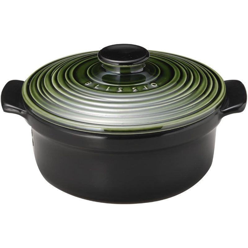 銀峯陶器 萬古焼 高気密土鍋 21cm ブリシオ キャセロール 織部釉 3211 萬古焼 高気密土鍋 21cm ブリシオ キャセロール 織部釉 サイズ