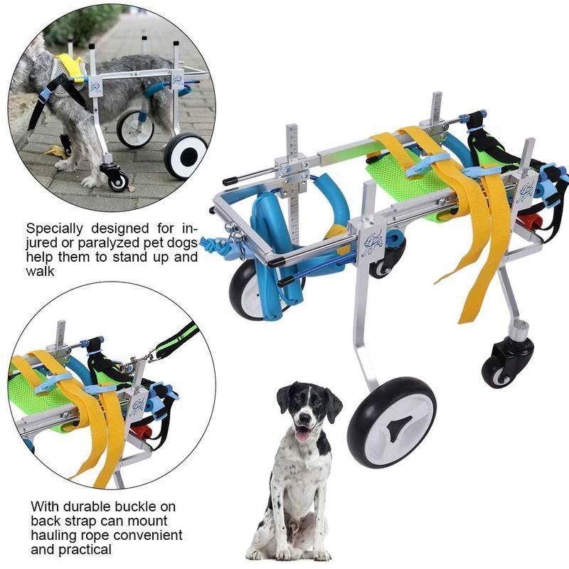 犬用歩行器 車椅子 ペット用 歩行器 4輪 犬用 車椅子 調節可能 障害者ペット/犬/猫用 後ろ足 ポータブル(XS) 車椅子 ペット用 歩行器 4輪 犬用 調節可能 障害者ペット/犬/猫用 後ろ足 ポータブル XS