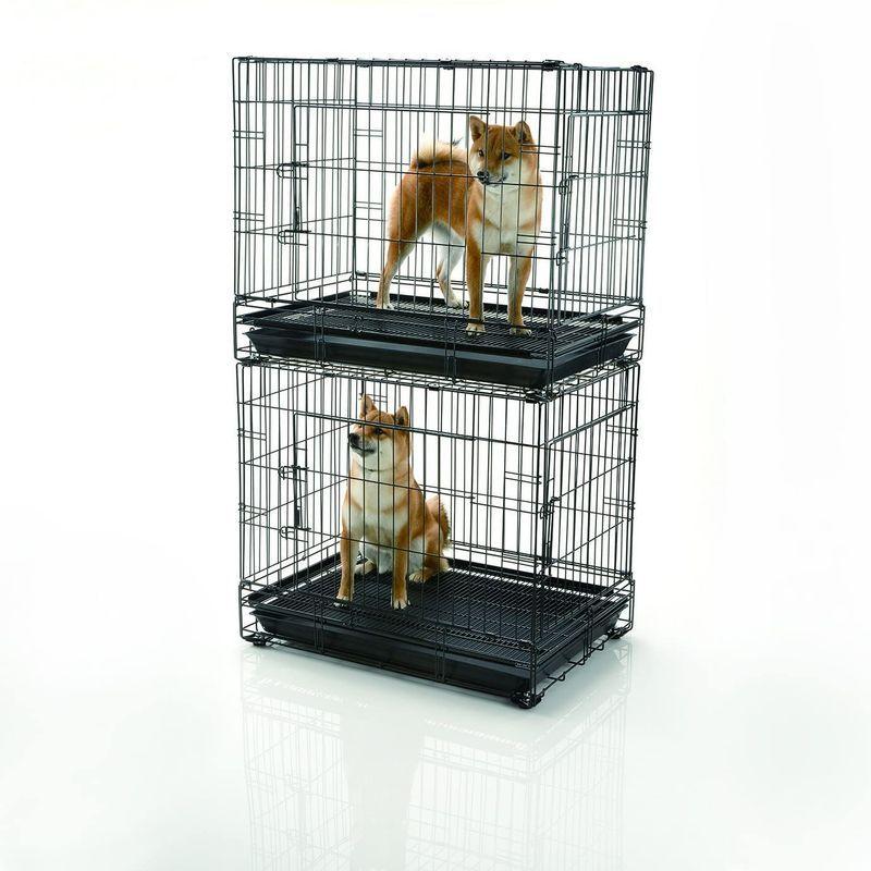 リッチェル プロフェッショナルペットケージ M ブラック 62.5×42.5×56cm プロフェッショナルペットケージ ブラック 5×42 5×56cm