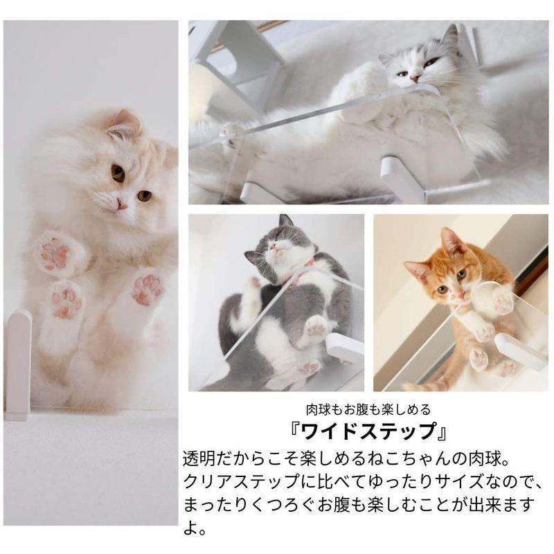 アニマコレ(animacolle) キャットタワー キャットロードプラス NKC-CL1-5003 大型猫対応 肉球透明ステップ animacolle キャットタワー キャットロードプラス NKC CL1 大型猫対応 肉球透明ステップ