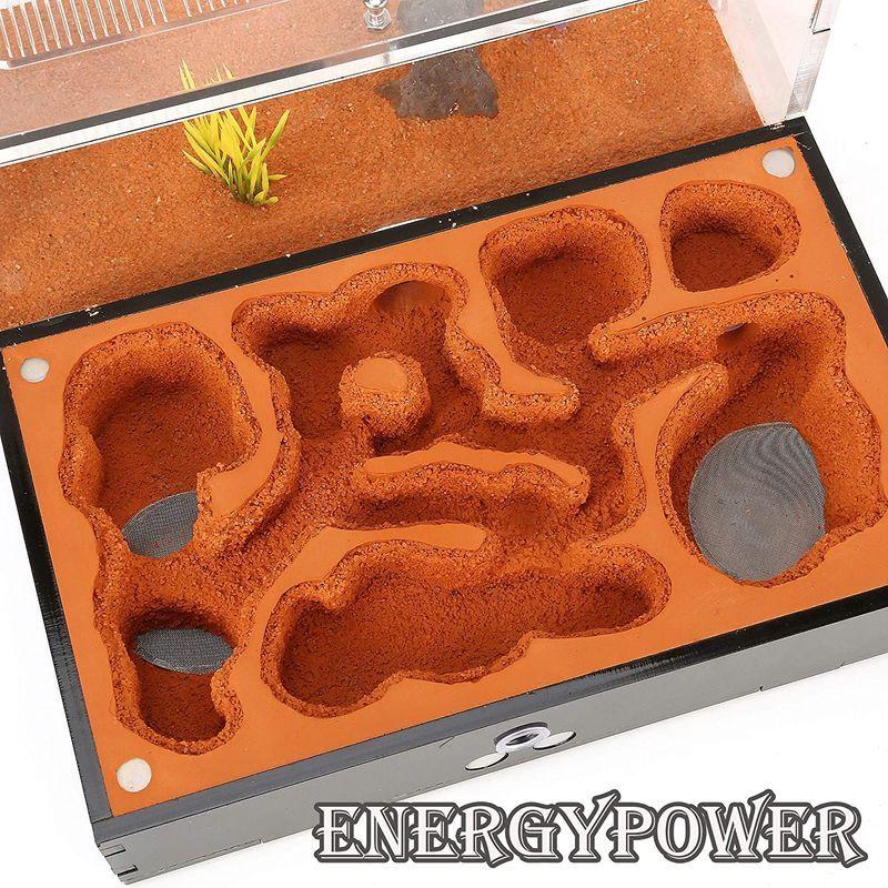 ハイグレードEnergyPower モルタル製アリ巣箱 平面タイプ 蟻活動スペース/給水器/エサ場付き 土やゲルを使用しないので腐らず清潔 モルタル製アリ巣箱 平面タイプ 蟻活動スペース/給水器/エサ場付き 土やゲルを使用しないので腐らず清潔