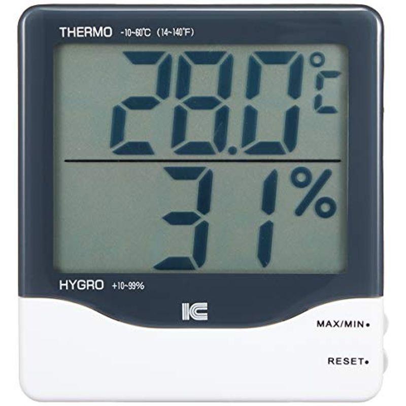アイシー デジタル最高最低温湿度計 サーモ1021 -10~60℃