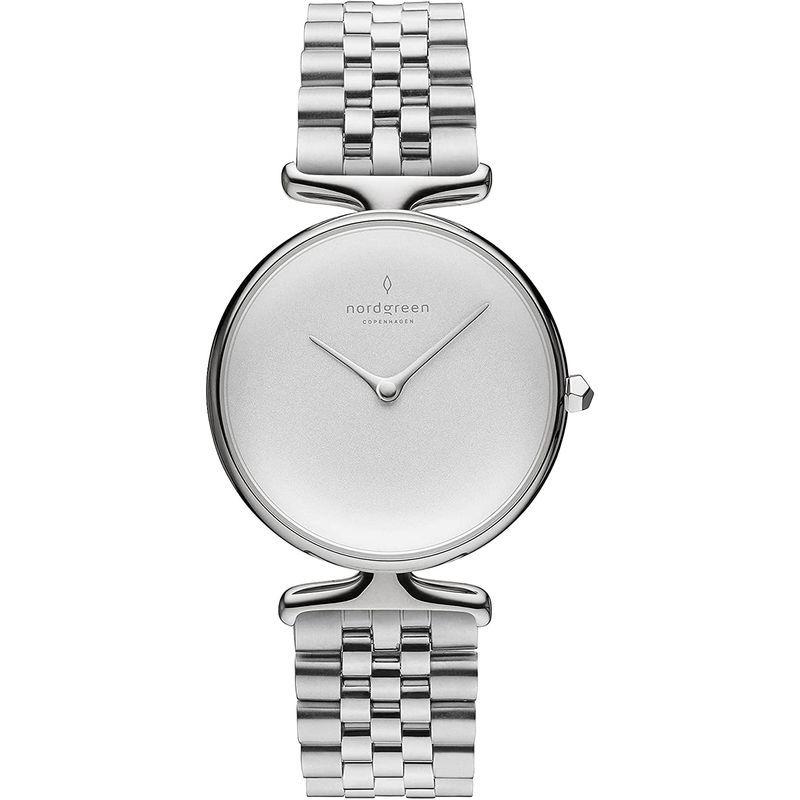 Nordgreen［ノードグリーン］Unika 北欧デザイン腕時計 ホワイトダイヤル シルバー 5リンクブレス28mm 北欧デザイン腕時計 ホワイトダイヤル シルバー 5リンクブレス28mm